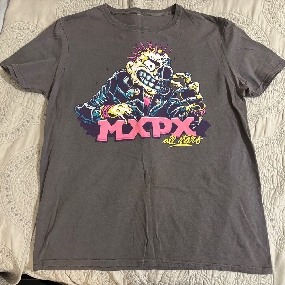 Rare MxPx All-Stars Zombie PxPx Men’s Large Shirt - No Tag Worn In Some Cracking